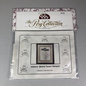 Posy Collection‎ Historic Michie Tavern Sampler Counted Cross Stitch Kit New NIP